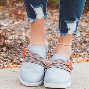 Muk Luks Boardwalk Promenade Knit Mule Slip-On Shoes Size 11 Comfort Memory Foam